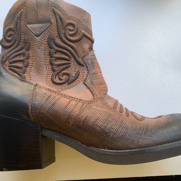MARCO NEW Italian leather boots in western style. - Picture 11 of 13